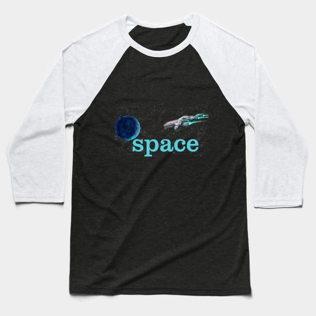 Space Baseball T-Shirt by New sunrise